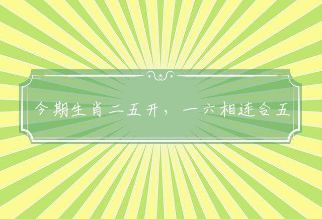 今期生肖二五开，一六相连合五数最佳代表什么生肖，准确释义词语解释