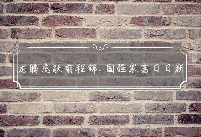 龙腾虎跃前程锦,国强家富日日新代表最佳什么生肖，精选词语释义解释