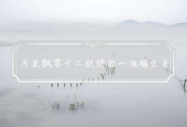 万里飘零十二秋猜打一准确生肖，最佳词语释义解释